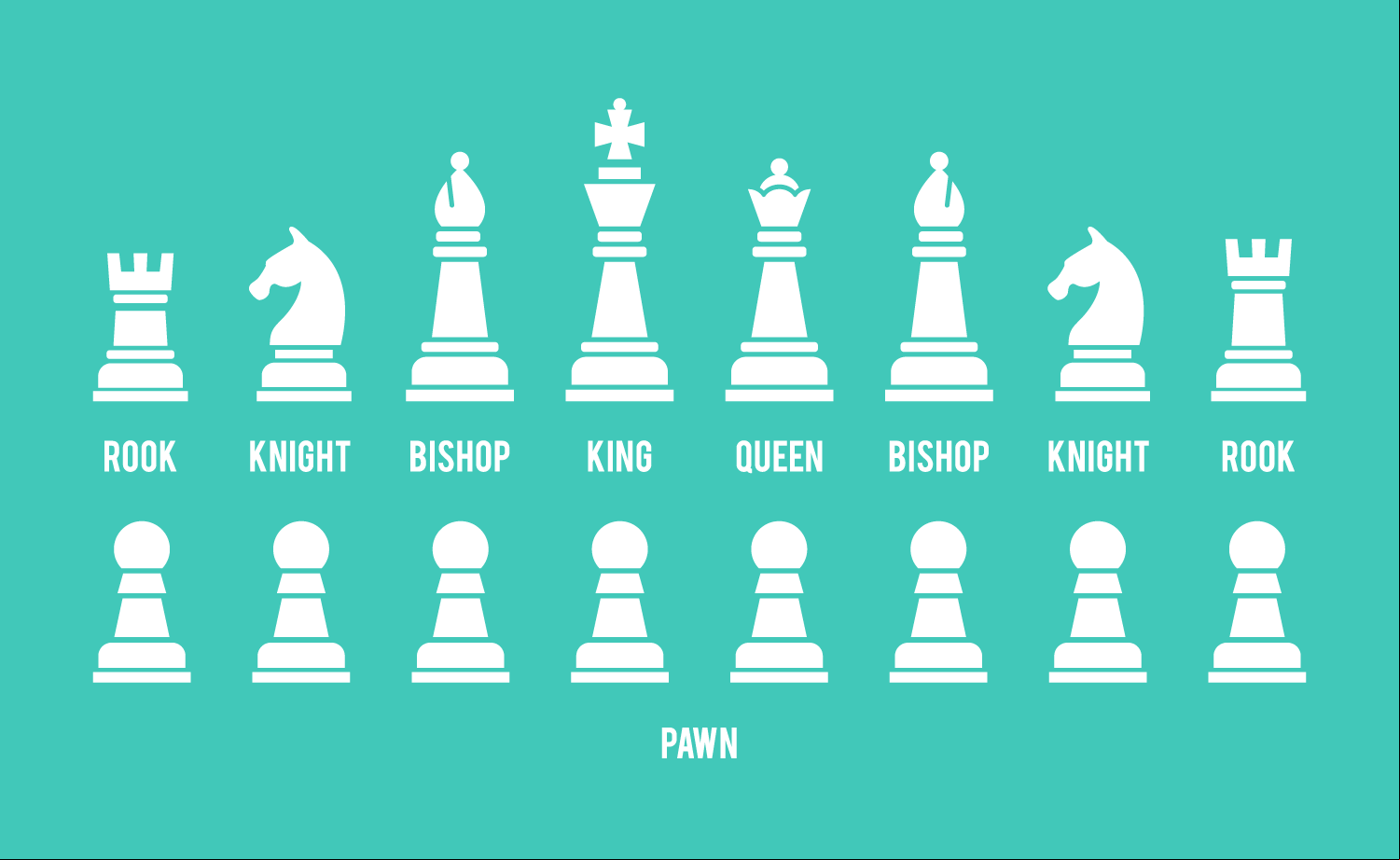 Chess pieces.