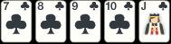 Straight Flush Cards.