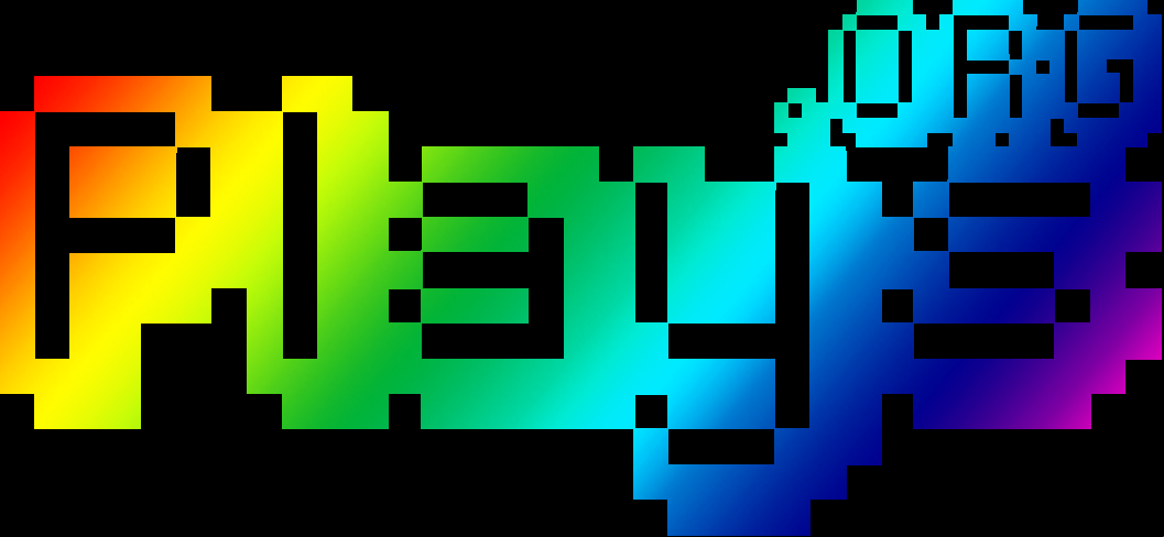 plays.sitesdebloques.org logo in rainbows.