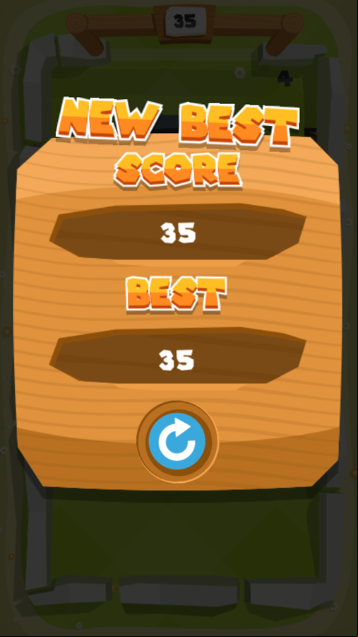Aim Soccer Game Best Score Screenshot.