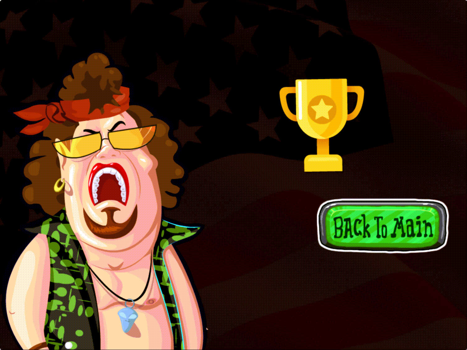 Aliens Attack Game Beat Screenshot.