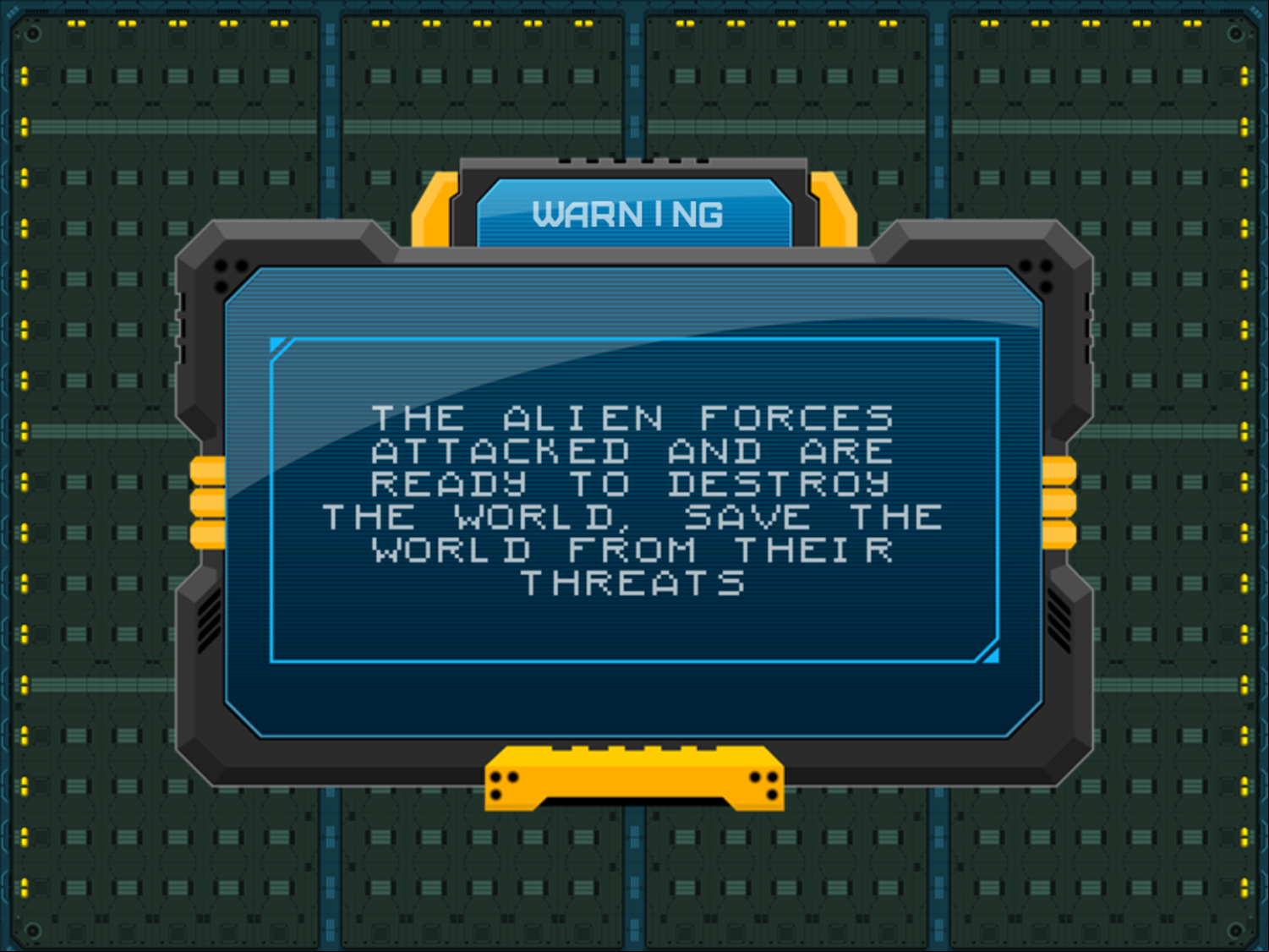 Aliens Buster Game Goal Screenshot.