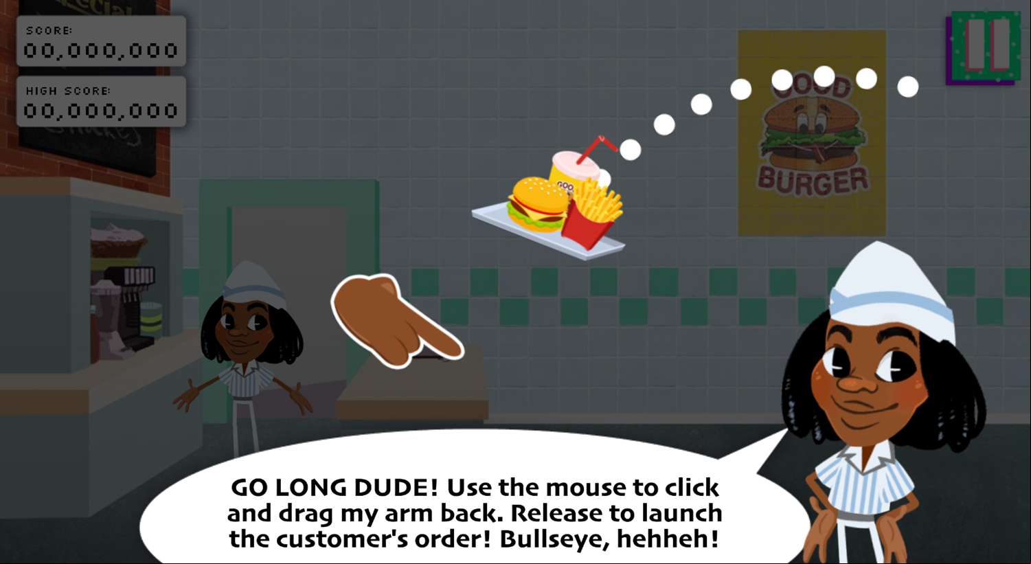 All That Presents Employee of the Month Game Order Up How To Play Screenshot.