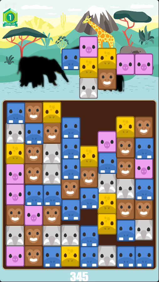 Animal Blast Game Start Screenshot.
