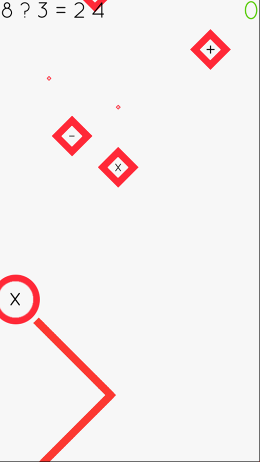 Arithmetic Line Game Start Screenshot.