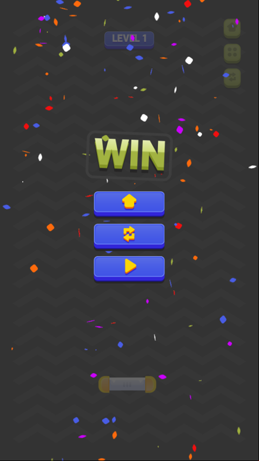 Arkanoid Blocks Game Level Cleared Screenshot.