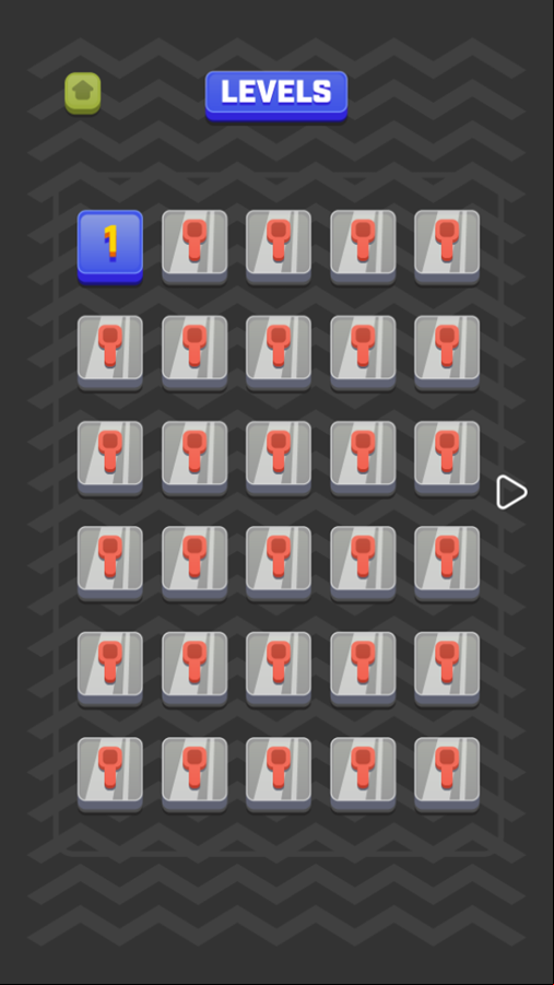 Arkanoid Blocks Game Level Select Screenshot.
