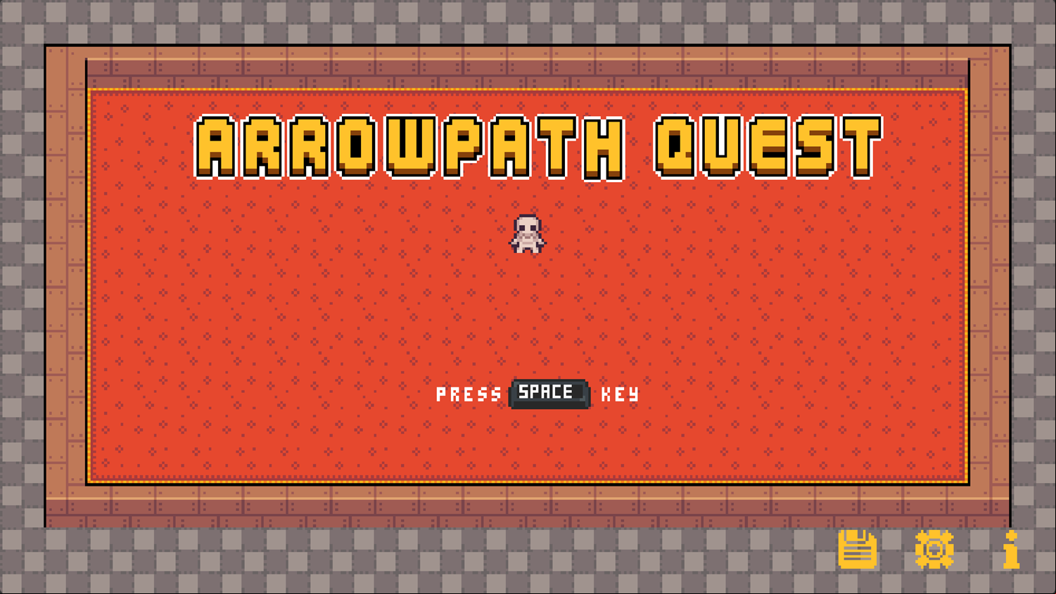 Arrow Path Quest Game Welcome Screen Screenshot.