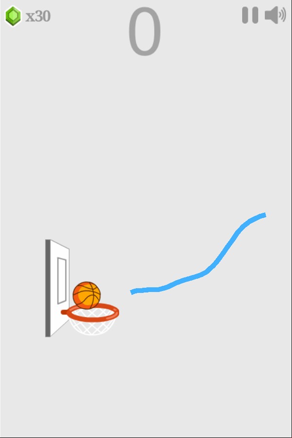 Basketball Line Game Screenshot.