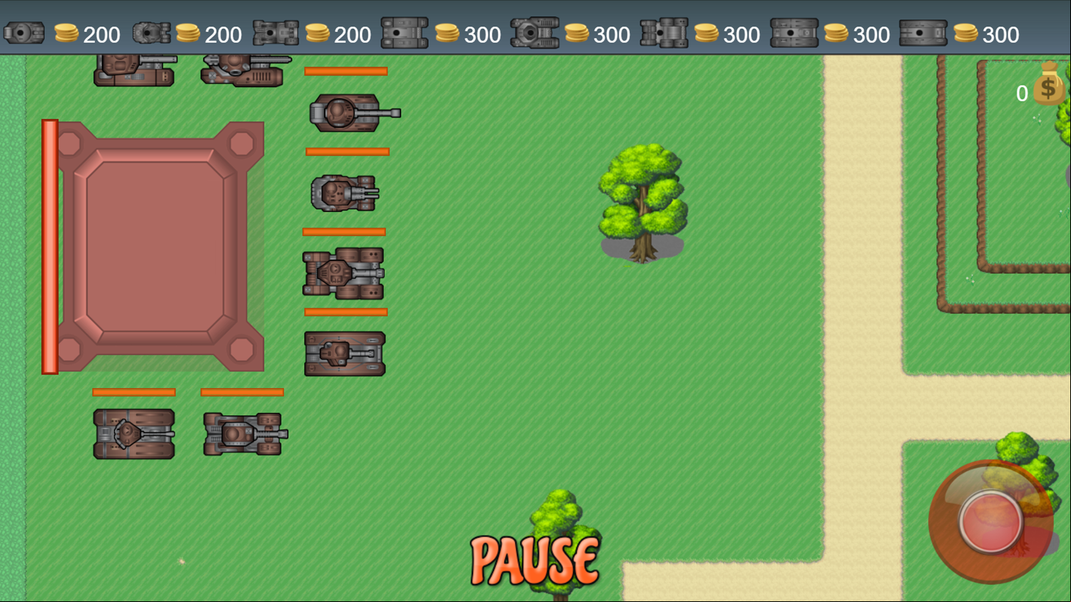 Battle Tanks Game Start Screenshot.