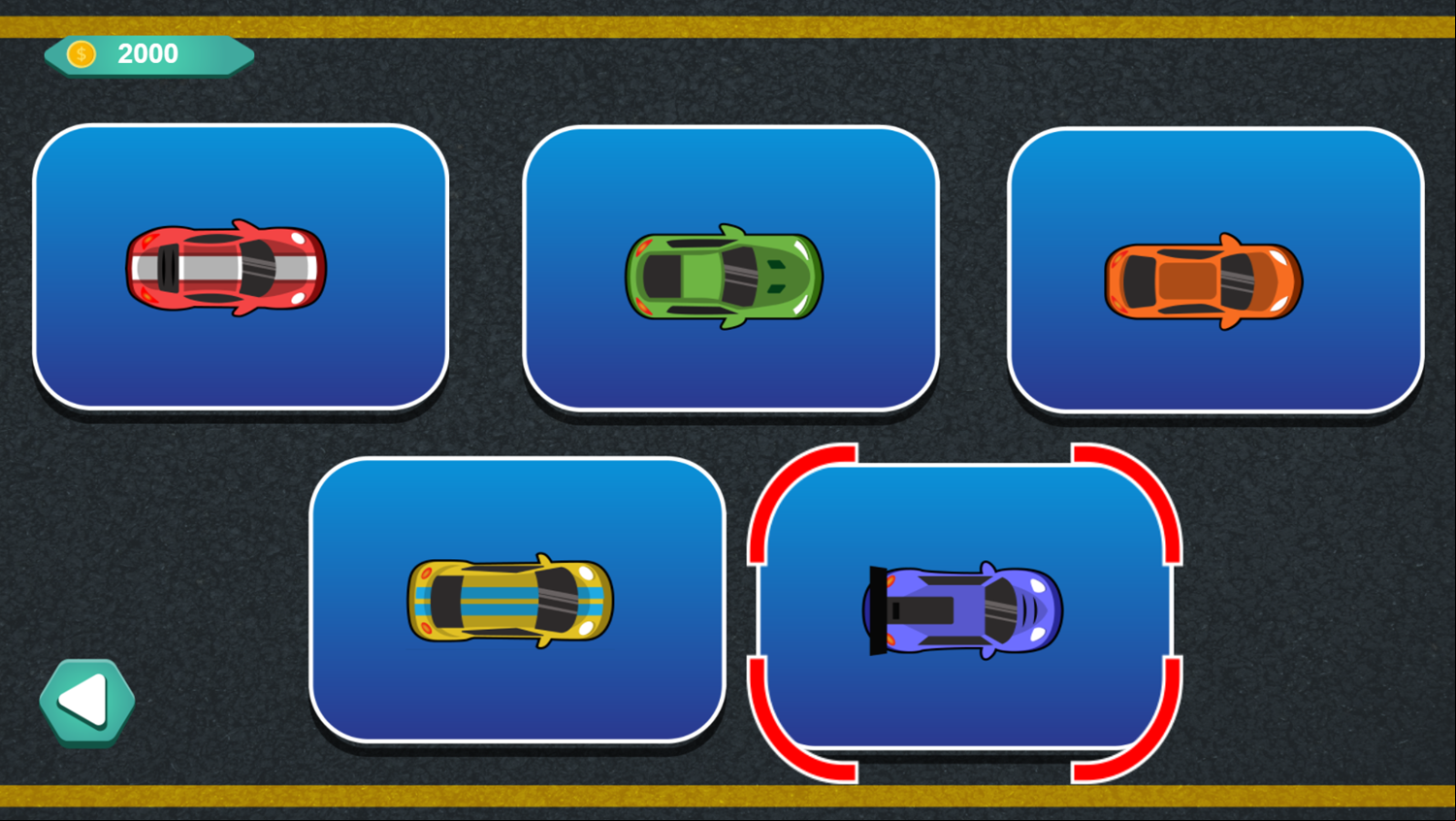Blade City Racing Game Shop Screenshot.