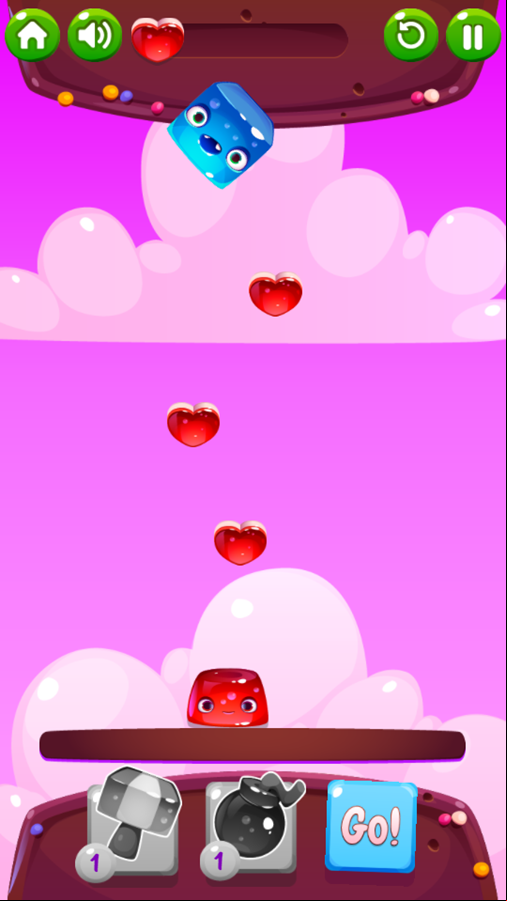 Blob Lover Game Start Screenshot.