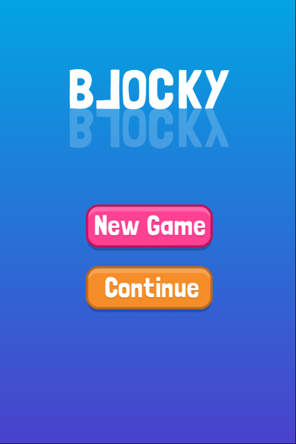 Blocky Game Welcome Screenshot.