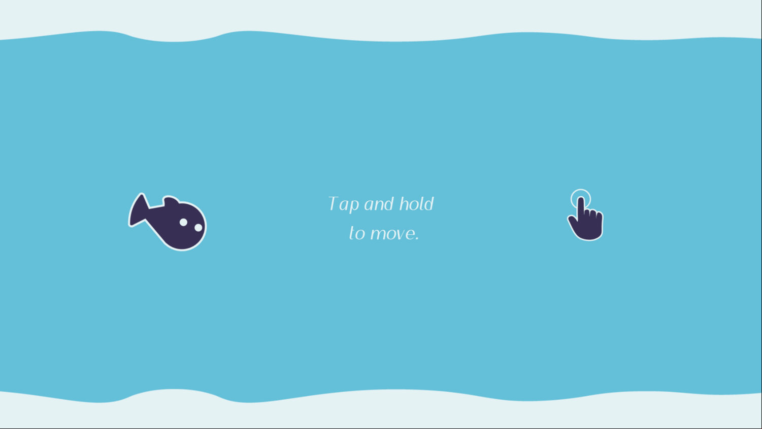 Blue Fish Game How To Play Screenshot.