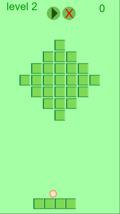 Breakout Game Next Level Screenshot.