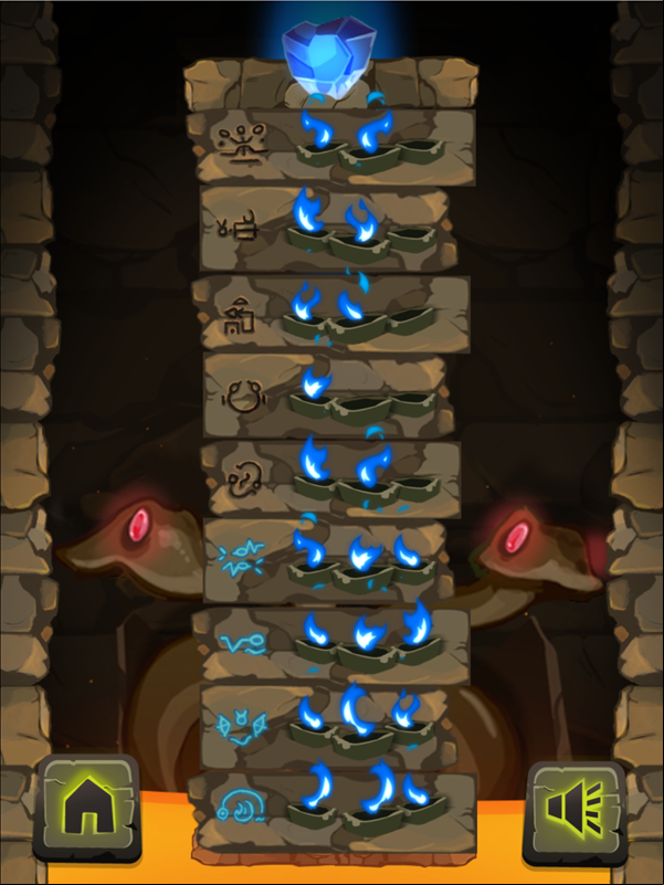 Bunnicula and the Cursed Diamond Game Level Select Screenshot.