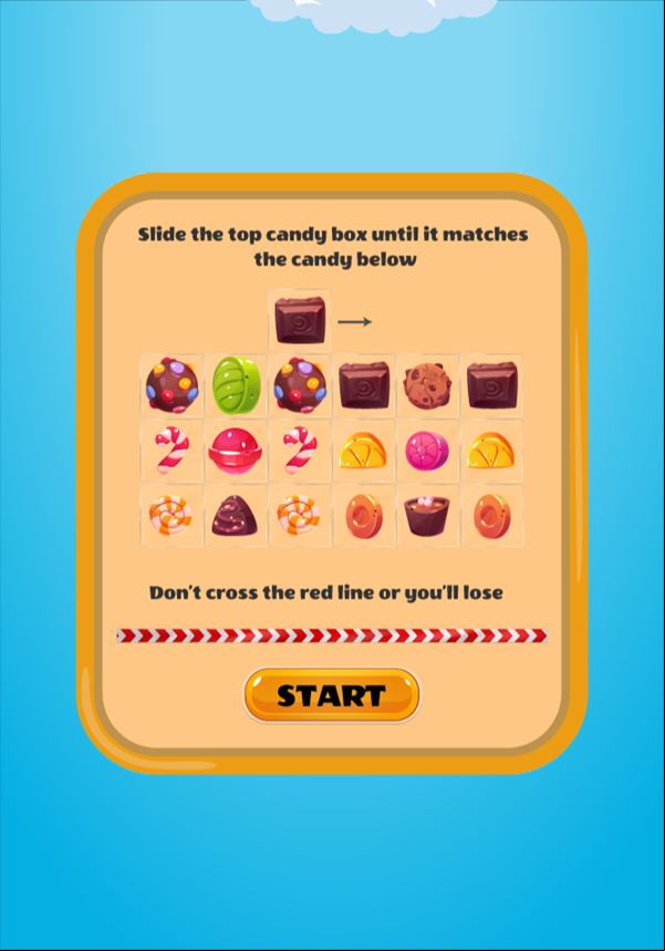 Candy Square Game How To Play Screenshot.