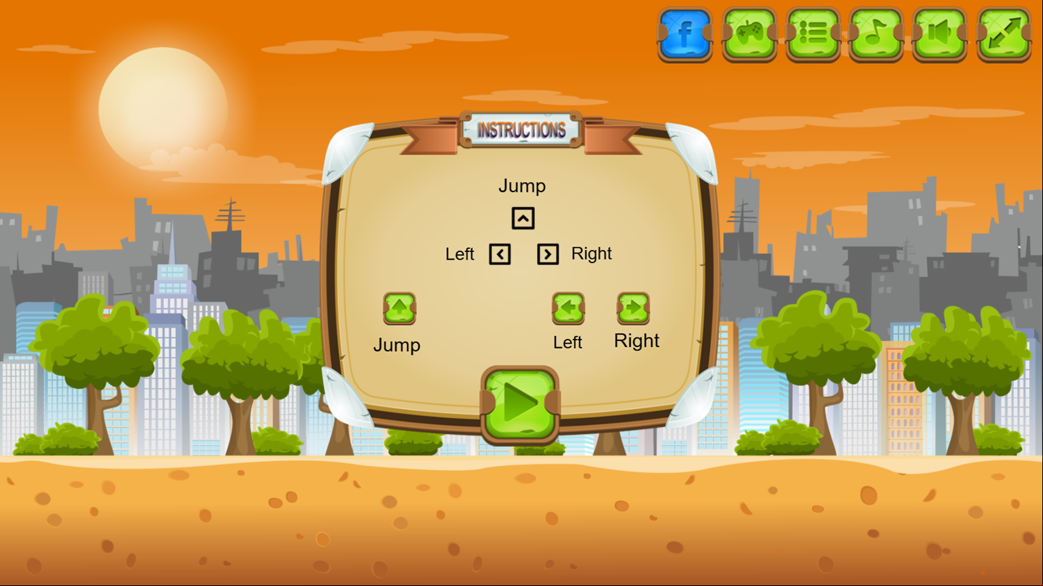 Car Backwheel Game Instructions Screenshot.
