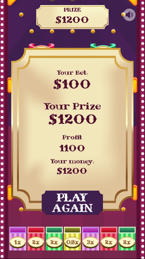 Carnival Game Your Prize Screenshot.