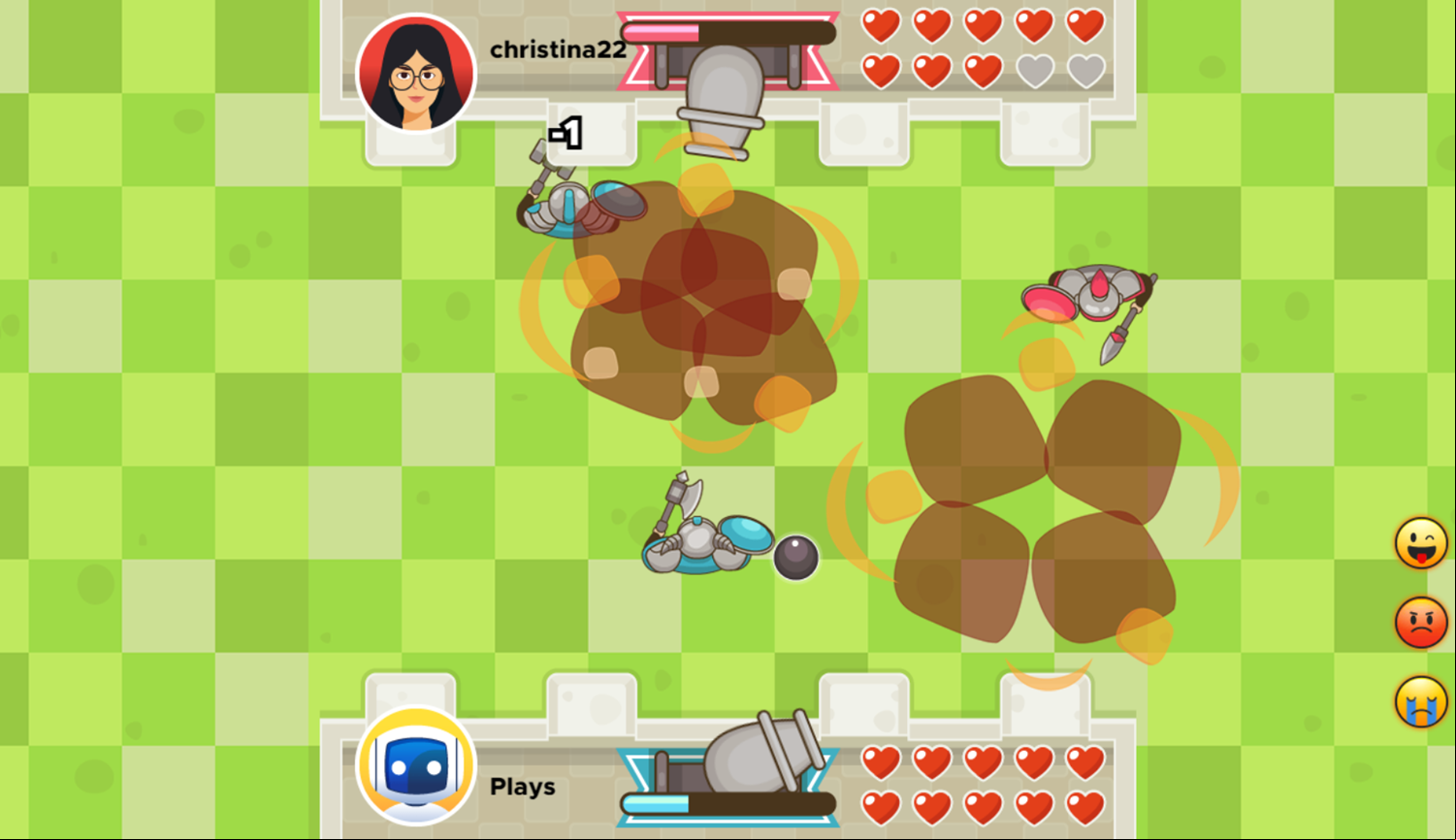 Castle Fight With Buddies Game Play Screenshot.
