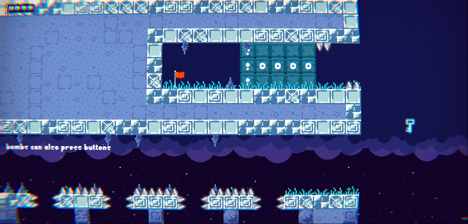 Chickens With Bombs Game Press Buttons With Bombs Screenshot.