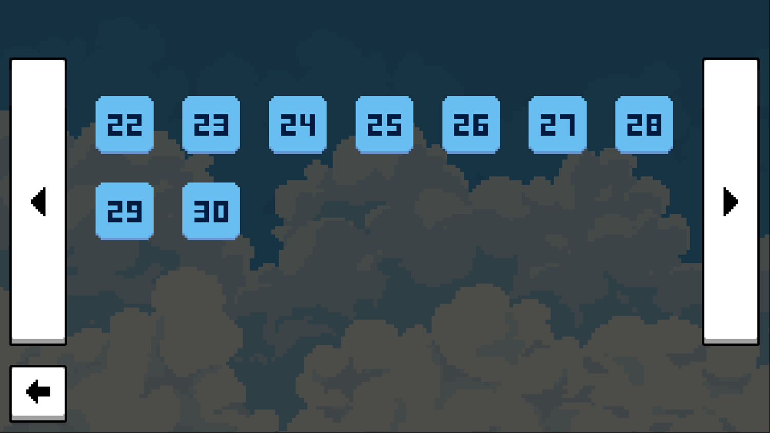 Chromatic Pathway Game Level Select Screen Screenshot.