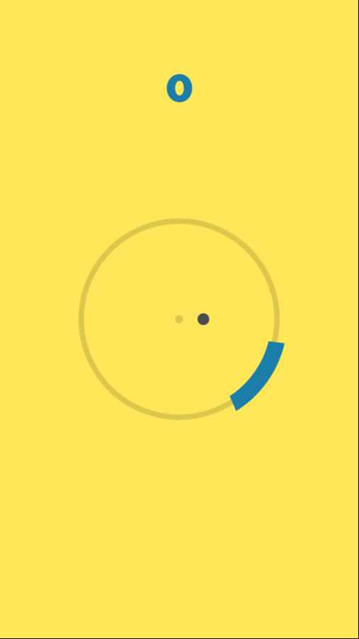 Circular Reflection Game Start Screenshot.