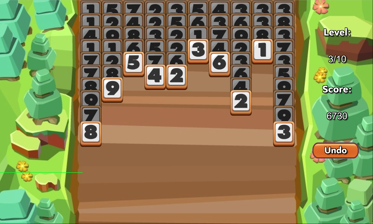 Clear The Numbers Gameplay Screenshot.