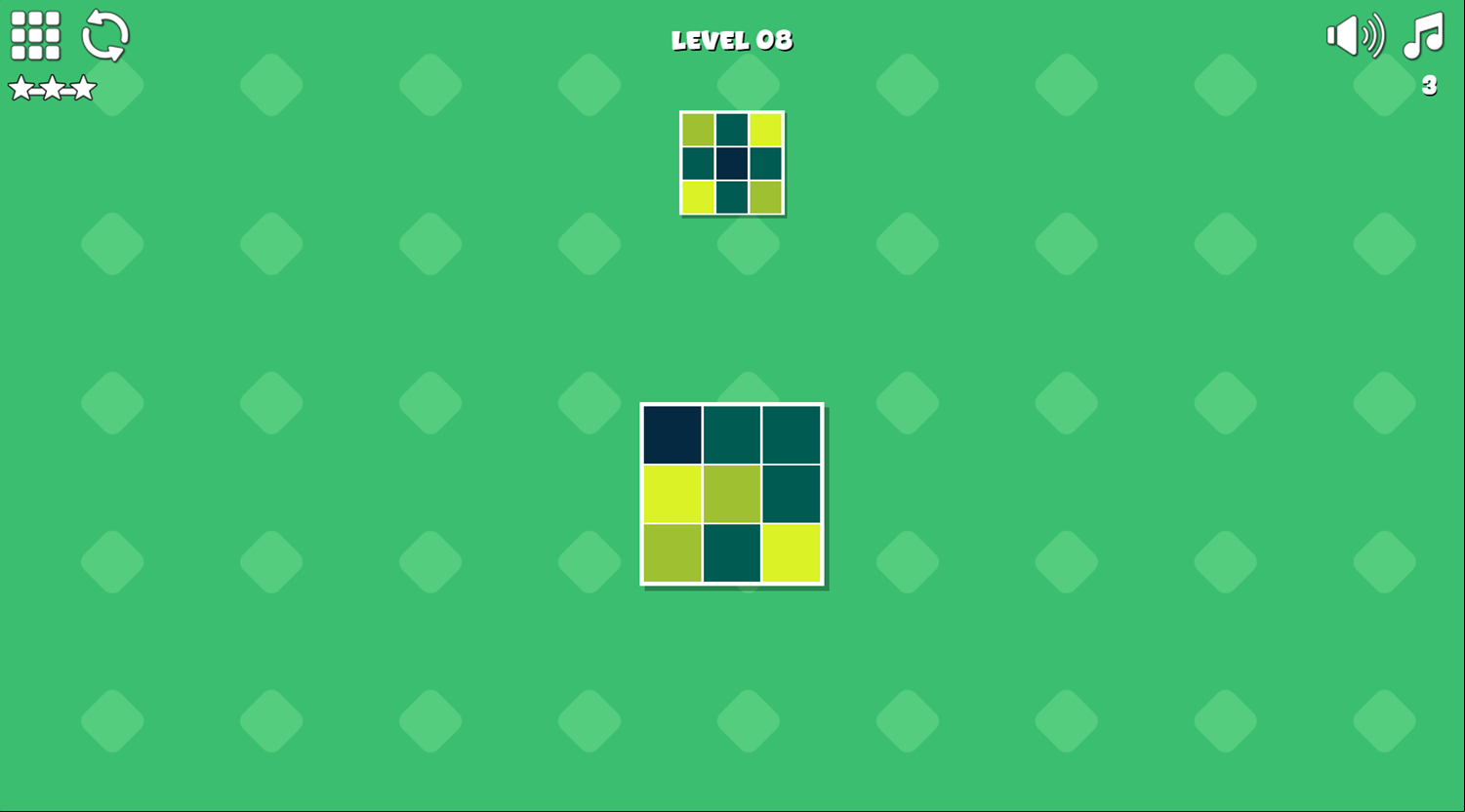 Colors Grid Game Next Level Screenshot.
