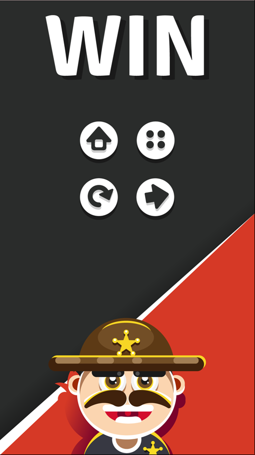Cowboy Shoot Game Level Beat Screen Screenshot.