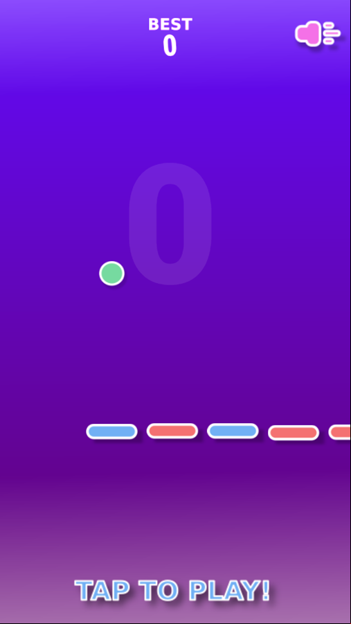 Crazy Bouncing Game Welcome Screen Screenshot.