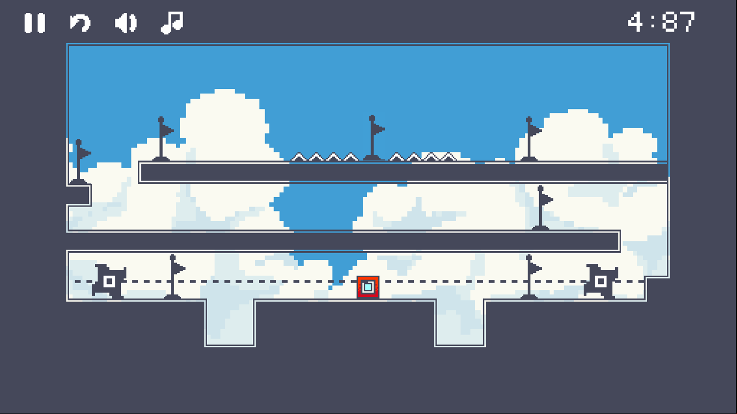 Cube Dash Game Gameplay Screenshot.