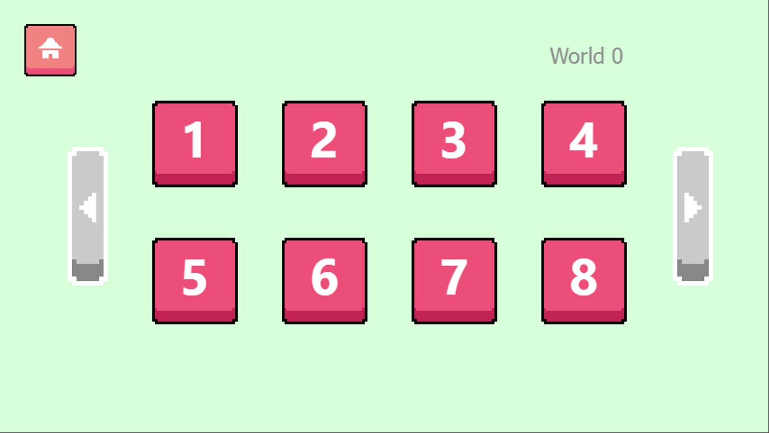 Dadish Game Level Select Screen Screenshot.