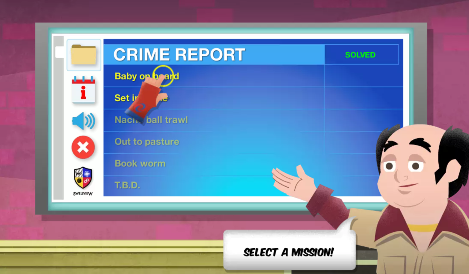 Danger Force Training Missions Game Select Mission Screenshot.
