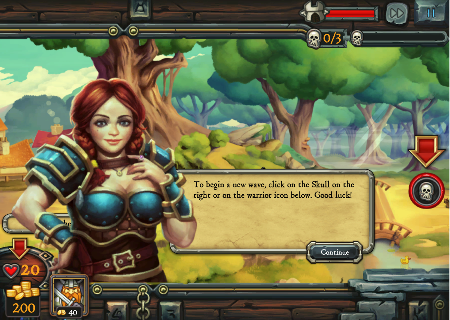 Defentures Game New Wave Instructions Screenshot.