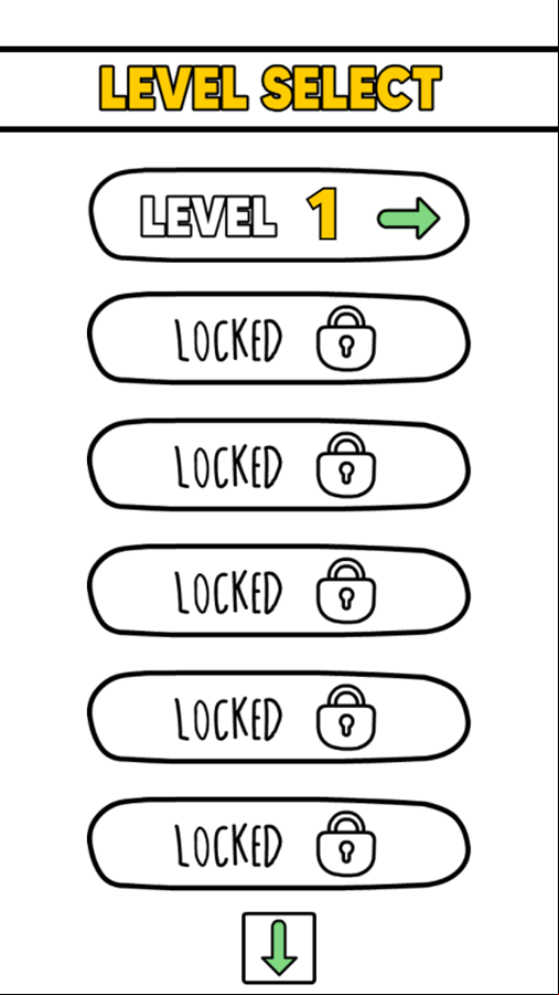 Delete Story Game Level Select Screenshot.