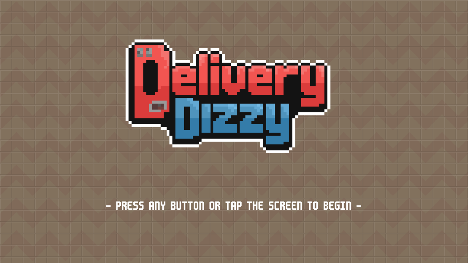 Delivery Dizzy Game Welcome Screen Screenshot.