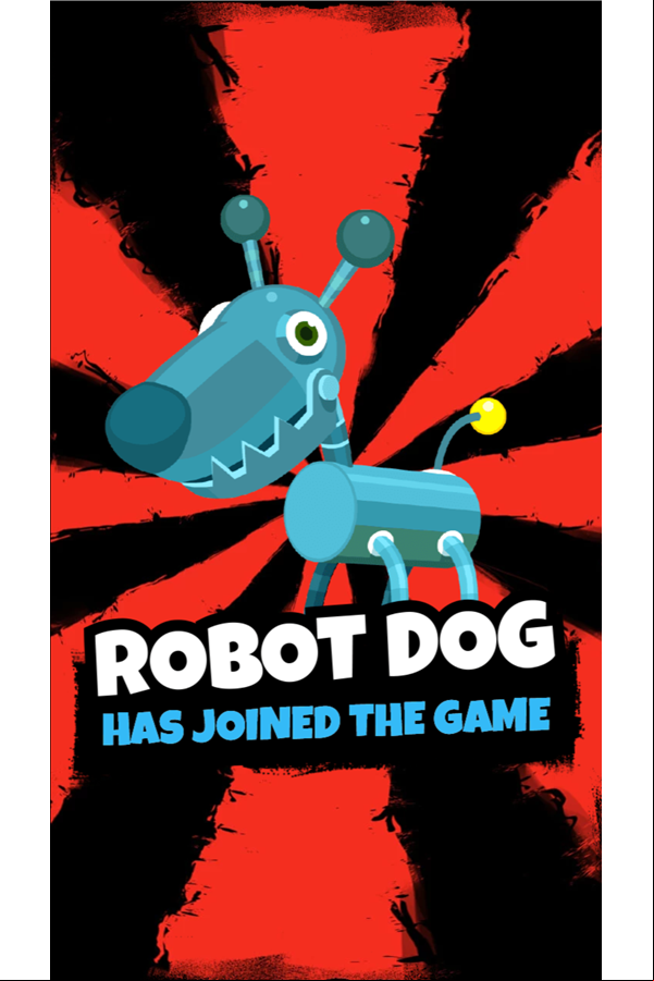 Dennis & Gnasher Sausage & Chips Game Robot Dog Screenshot.