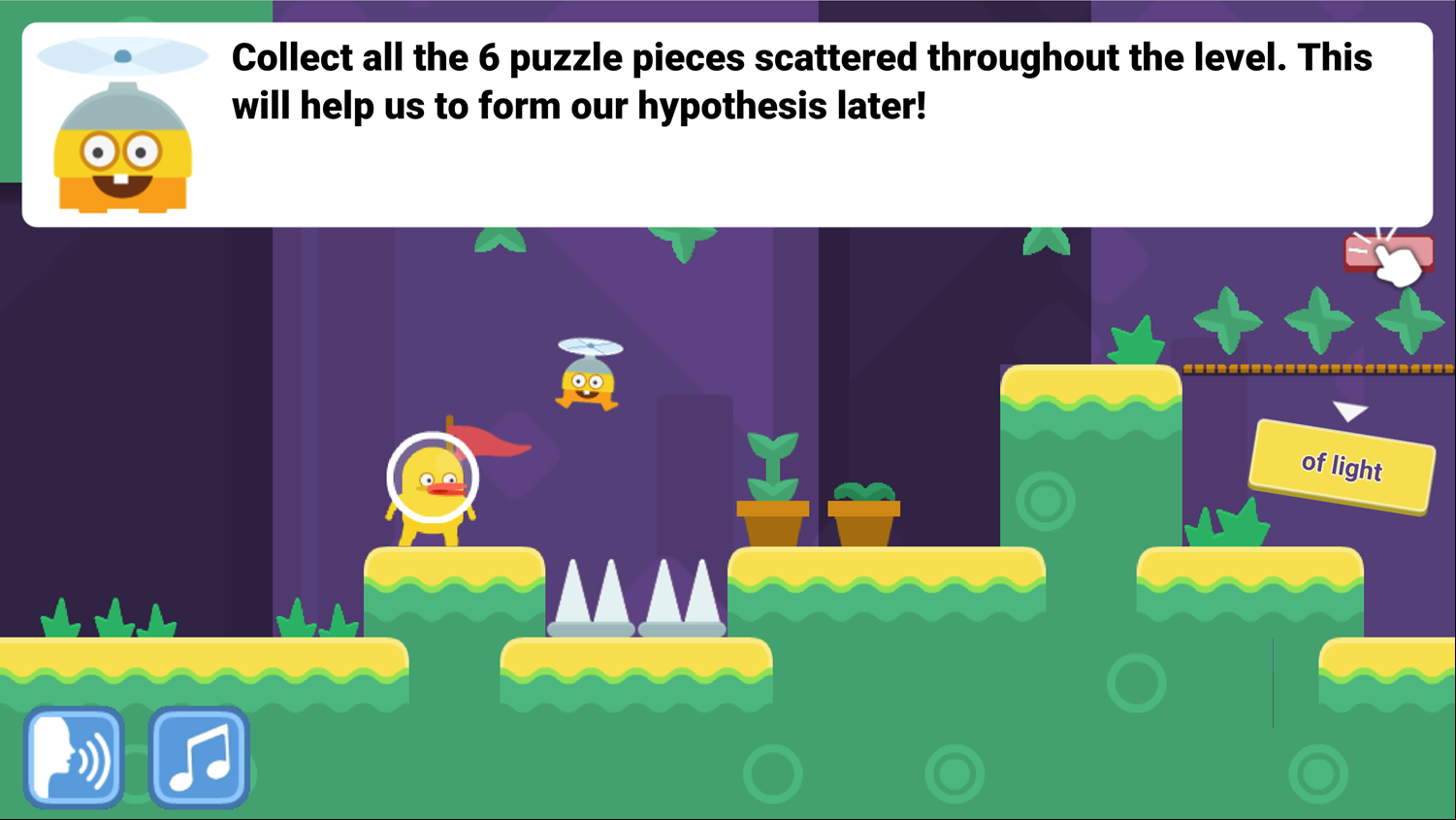 DocDuck Scientific Method Game Form Our Hypothesis Screenshot.