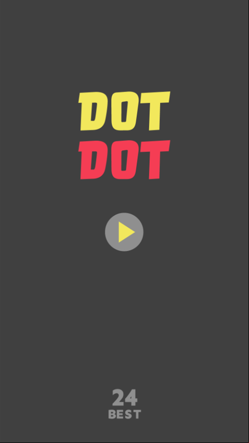Dot Dot Game Welcome Screen Screenshot.