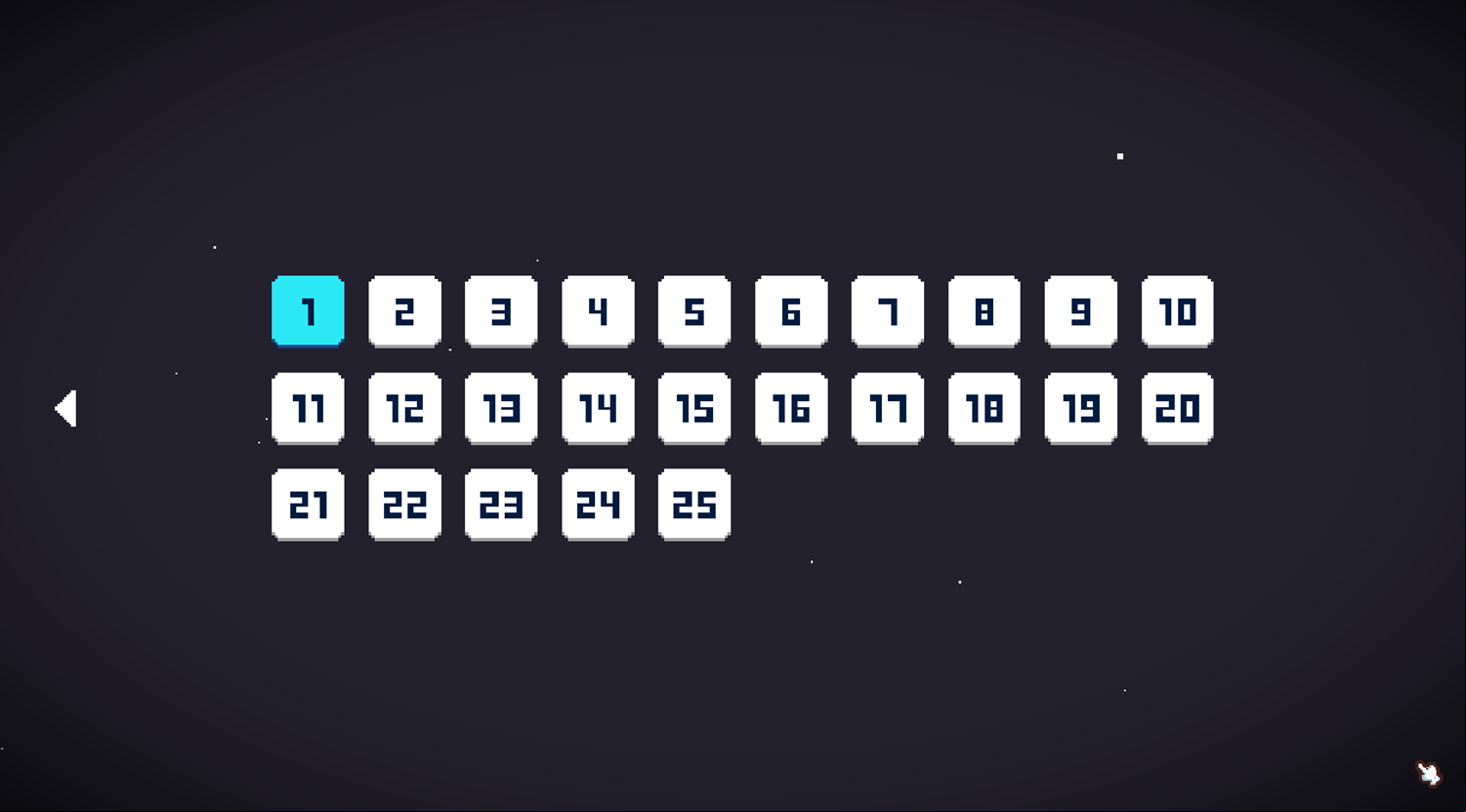 Drag and Drop Block Puzzle Game Level Select Screenshot.