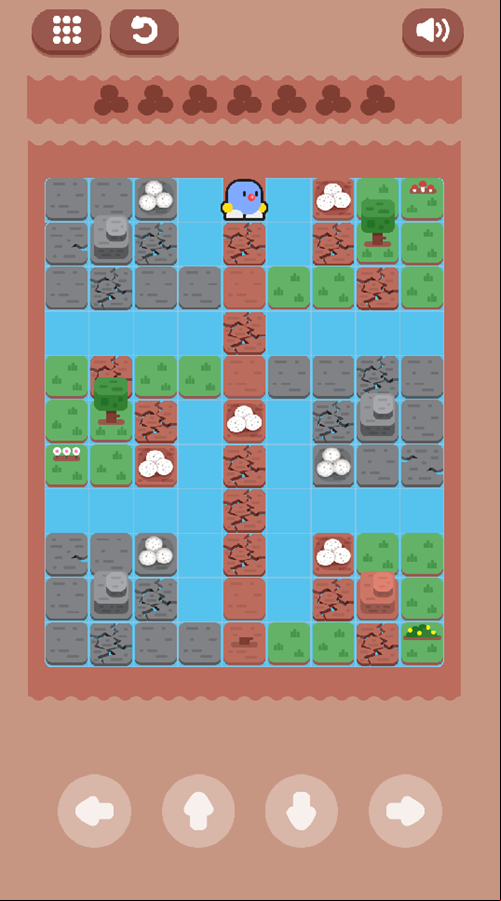 Egg Quest Game Level Progress Screenshot.
