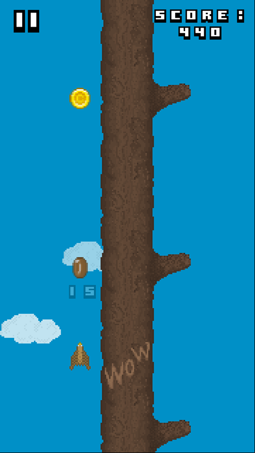 Endless Tree Game Play Screenshot.