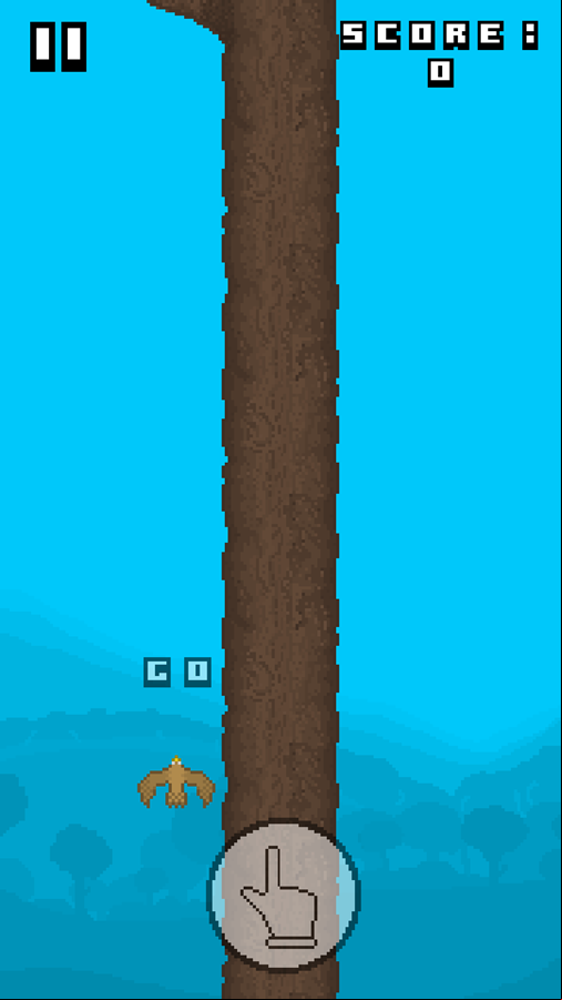 Endless Tree Game Start Screenshot.