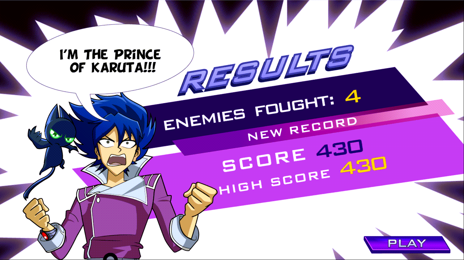 Exchange Student Zero Battle Day Brawl Game Over Screenshot.