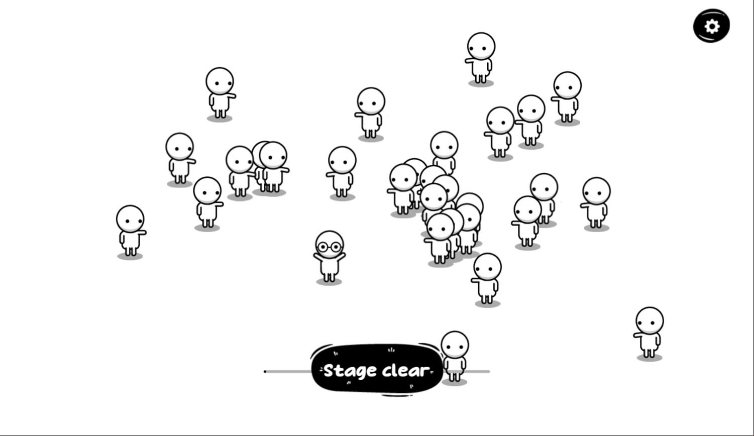 Find Me Game Stage Clear Screenshot.