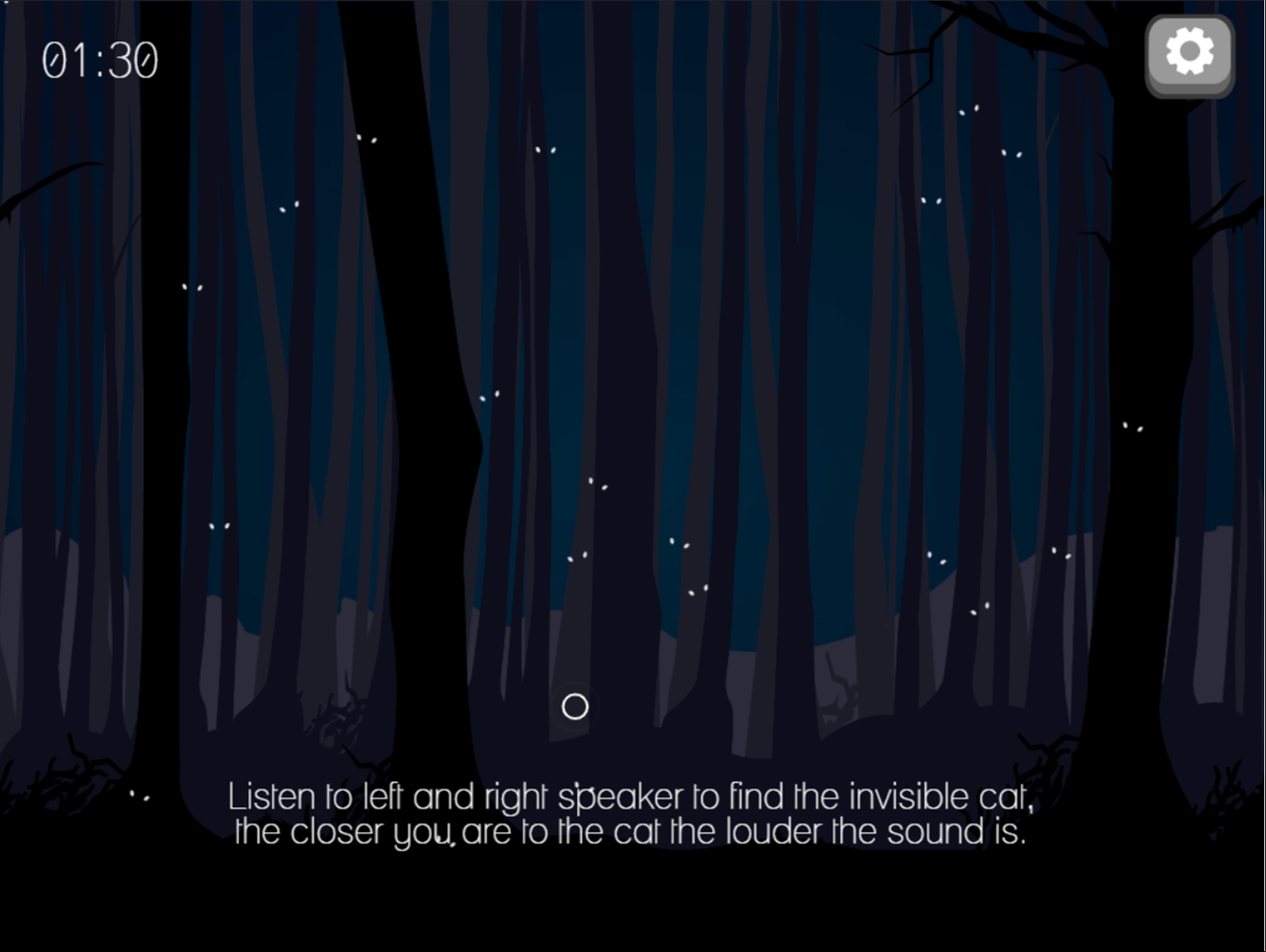 Find The Cat Game Start Screenshot.