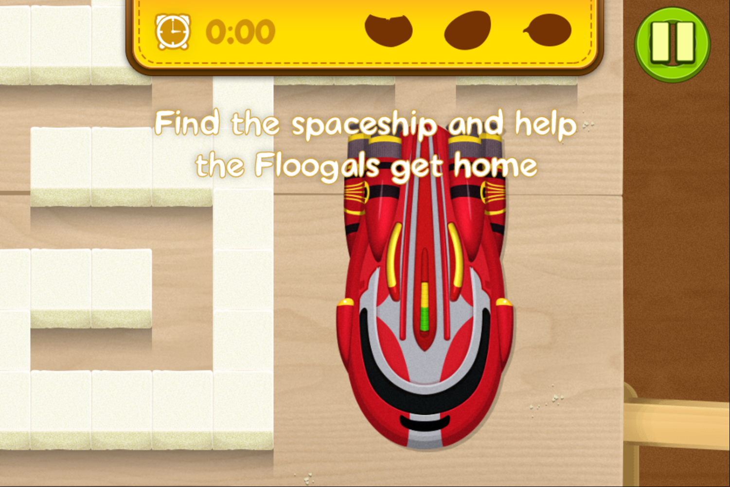 Floogals Maze Adventure Game Goal Screenshot.