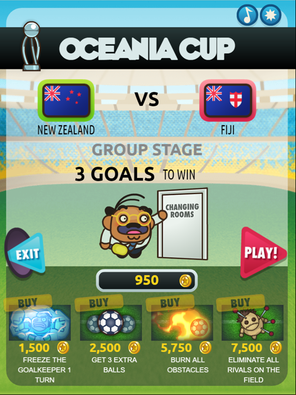 Foot Chinko Oceana Cup Goals Screenshot.