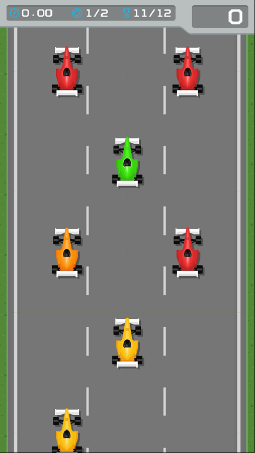 Formula Racing Game Start Screenshot.